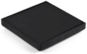 Fekete összecsukható zsámoly ZAREX VELVET L