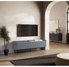 Szürkéskék TV-állvány 180x55x40 cm Willa – MOME