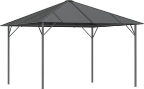 vidaXL antracitszürke pavilon tetővel 3 x 3 m