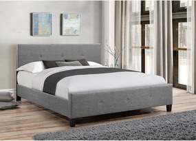 Ágykeret, szürke szövet, 180x200, ATALAYA