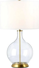 Elstead Lighting Orb ORB-CLEAR-AB-WHT Asztali lámpa 1x60W/E27