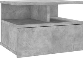 vidaXL betonszürke szerelt fa lebegő éjjeliszekrény 40 x 31 x 27 cm