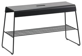 Fekete fém ülőkés cipőtartó A-Bench – Zone