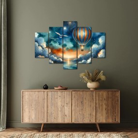 Kép - Repülés az éjjeli ég alatt (150x105 cm)