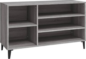 vidaXL szürke sonoma színű szerelt fa cipősszekrény 102x36x60 cm