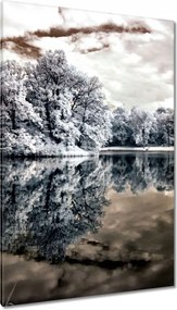 Vászonkép 80x120 Sziget a tavon