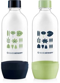 Sodastream Jet Green/Navy palack 2x 1 l,mosogatógépben mosható
