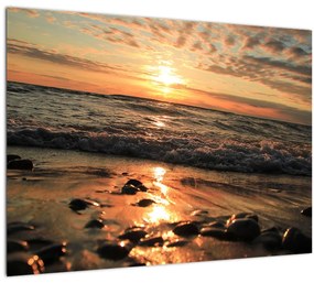 Kép - Naplemente az óceán mellett (70x50 cm)