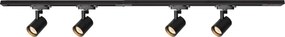 BRILAGI - Sínrendszeres spotlámpa HUSKY 4xGU10/10W/230V 150 cm fekete