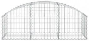 íves horganyzott vas gabion kosár 150x50x40/60 cm