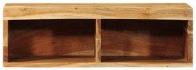 tömör akácfa falra szerelhető TV-szekrény 60x30x19 cm