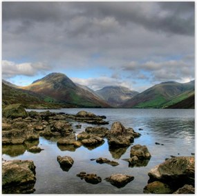 Poszterek 30x30 Nagy kövek a folyóban