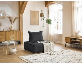 Sötétszürke zsenília fotel Elisa – Bobochic Paris