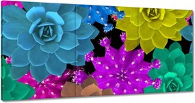 Vászonkép 180x90 Színes virágok Virágok