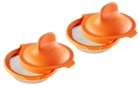 Pouched narancssárga szilikon buggyantott tojásfőző forma, 2 db - Lékué