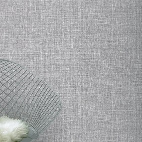 Arthouse Signature 1 Luxe Hessian szürke szövet hatású texturált vlies tapéta – 295400