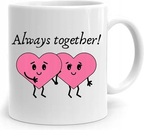 Always Together Valentin Napi Ajándék Bögre fényképes nyomtatással