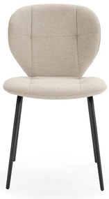 Krémszínű étkezőszék szett 2 db-os Maori – Marckeric