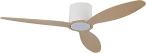 ZEVENTI - LED mennyezeti ventilátor VENTORA LED/24W/230V Wi-Fi Tuya fehér/tölgy + távirányító