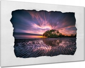 Festmények 120x80 Gyönyörű lila tájkép