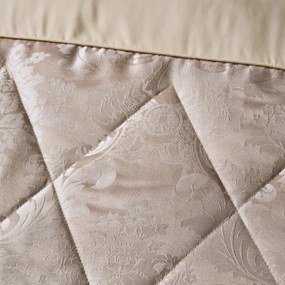 Bézs damaszt steppelt ágytakaró 240x260 cm Damask Jacquard – Catherine Lansfield