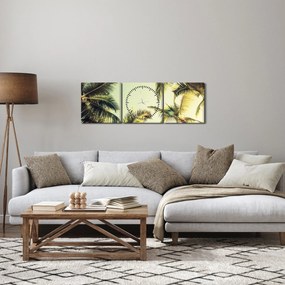 Kép kókuszpálmával (órával) (90x30 cm)