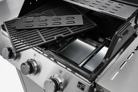 OKLAHOMA BBQ gázgrill, 3 égővel, nyomáscsökkentő szeleppel, ezüst Penta CZ