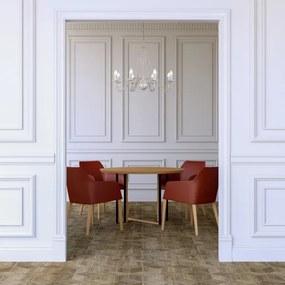 MALBO láncos csillár 8xE14/10W/230V fehér/arany/patina