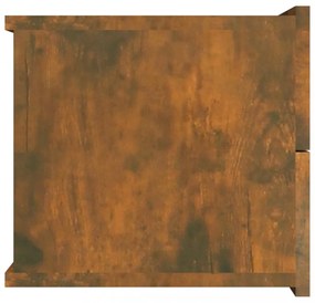 2 db füstös tölgy színű szerelt fa éjjeliszekrény 40x30x30 cm
