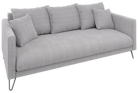 Világosszürke zsenília kanapé 200 cm Freya – Ropez