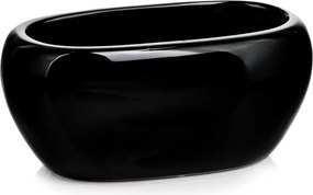 Kerámia kaspó fekete Polnix 31.023.27 27x17x13 cm