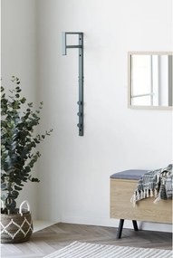 Fém ruhatartó, zöld, 3 x 30 x 82 cm