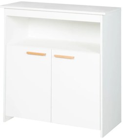 Fehér gyerek komód pelenkázó feltéttel 88x98x75 cm Anton – Roba