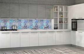 Fotótapéta flizelina Díszek mozaik négyzetek csempe otthonra 250x60 +ragasztó