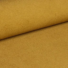 Mustársárga kihúzható sarokkanapé ZENOVA 220 x 140 cm, kétoldalas