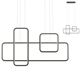 Redo 01-2100 - LED fényerőszabályozható kábelen függő csillár THAI LED/86W/230V fekete