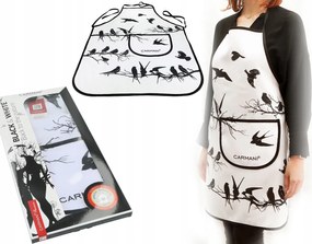 Konyhai kötény Black &amp; White, Madarak