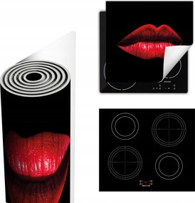 Tűzhelyvédő Szőnyeg Több Helyet Biztosít 60x52 fekete száj