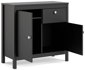Fekete alacsony komód 82x80 cm Madrid – Tvilum
