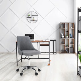 Irodai szék, szürke/króm, EDIZ