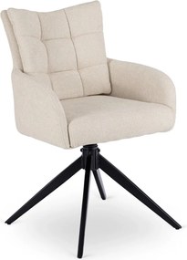 Forgó szék krém színben. JULY