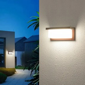 Brilagi - LED RGBW kültéri fali lámpatest BRICKY 1xE27/15W/230V barna IP54