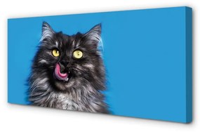 Canvas képek Oblizujący egy macska 125x50 cm