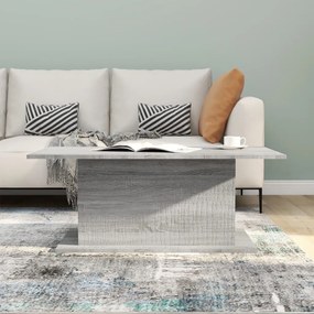 Szürke sonoma szerelt fa dohányzóasztal 102x55,5x40 cm