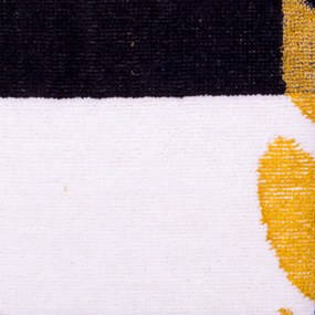 Flamingo Gold Fekete strandtörölköző