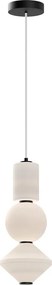 ELSTEAD ALM-BIJOU-P3-MB BIJOU Glamour Függesztett Lámpa Matt Fekete, Opál LED IP20