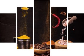 Kép - Fűszerek mozgásban (150x105 cm)