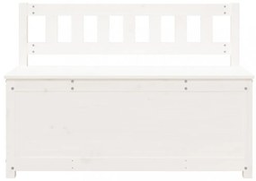 fehér tömör fenyőfa pad 110 x 41 x 76,5 cm