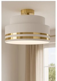 Mennyezeti lámpa TAMI 1xE27/60W/230V átm. 40 cm fehér/arany