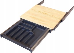 Összecsukható Mechanizmus Kihúzható Asztallap Betét 60 CM Behúzható Bútor Szekrény S-2156